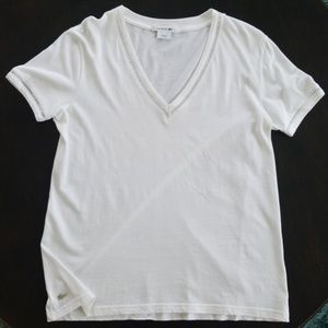 *Hostess Pick* Lacoste White V-neck T-shirt